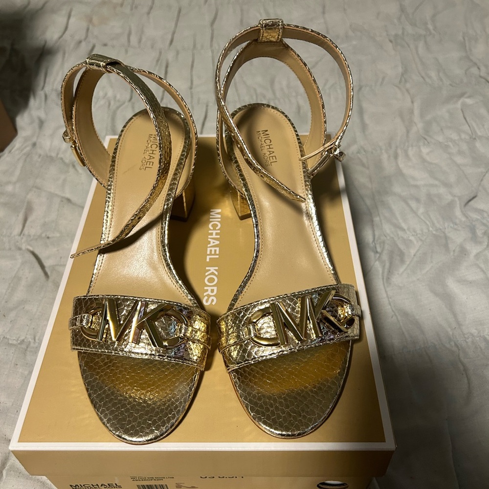 Michael Kors Gold Sandals